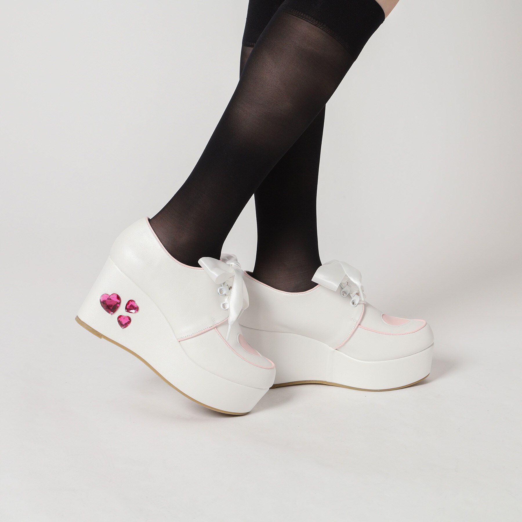 csT&P「厚底キラキラハート付きパンプス」|パンプス|