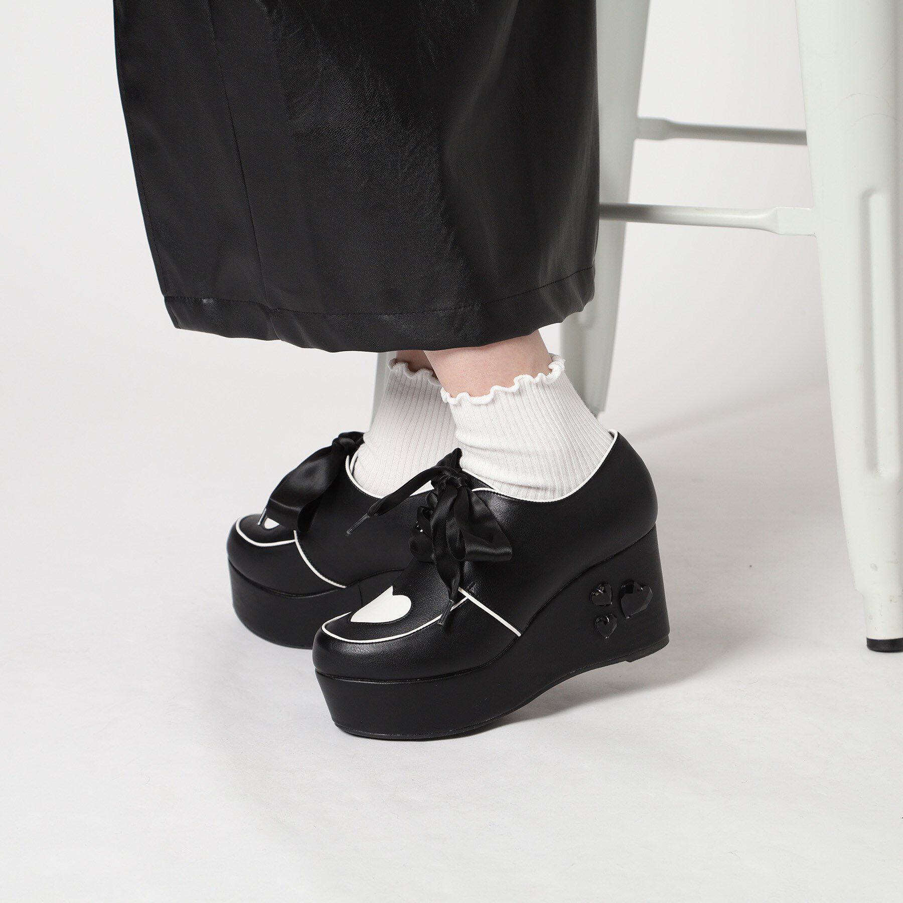 csT&P「厚底キラキラハート付きパンプス」|パンプス|