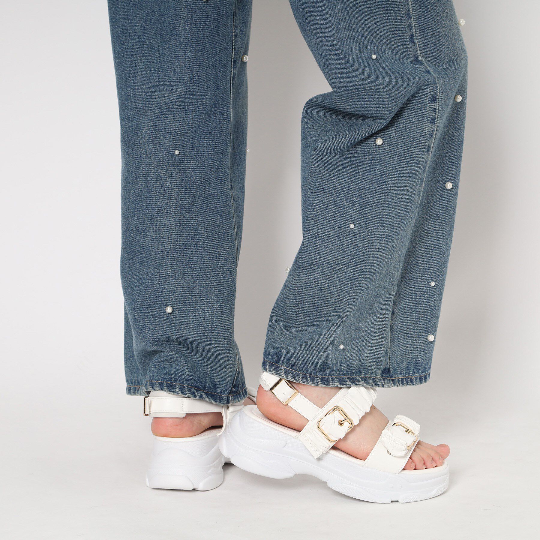 csT&P「厚底クシュクシュベルトスポサン」|サンダル|