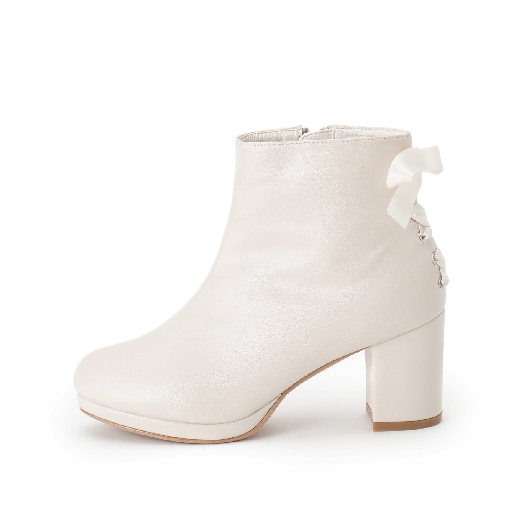 csT&P「バックリボンレースアップブーツ」|ショートブーツ|