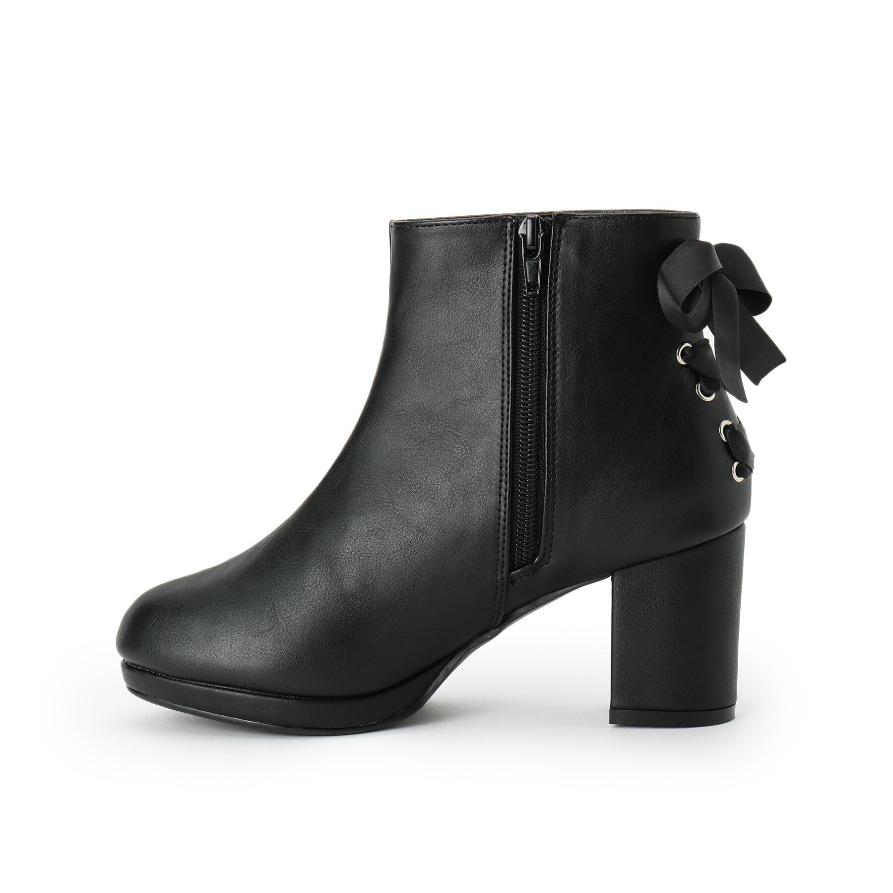 csT&P「バックリボンレースアップブーツ」|ショートブーツ|