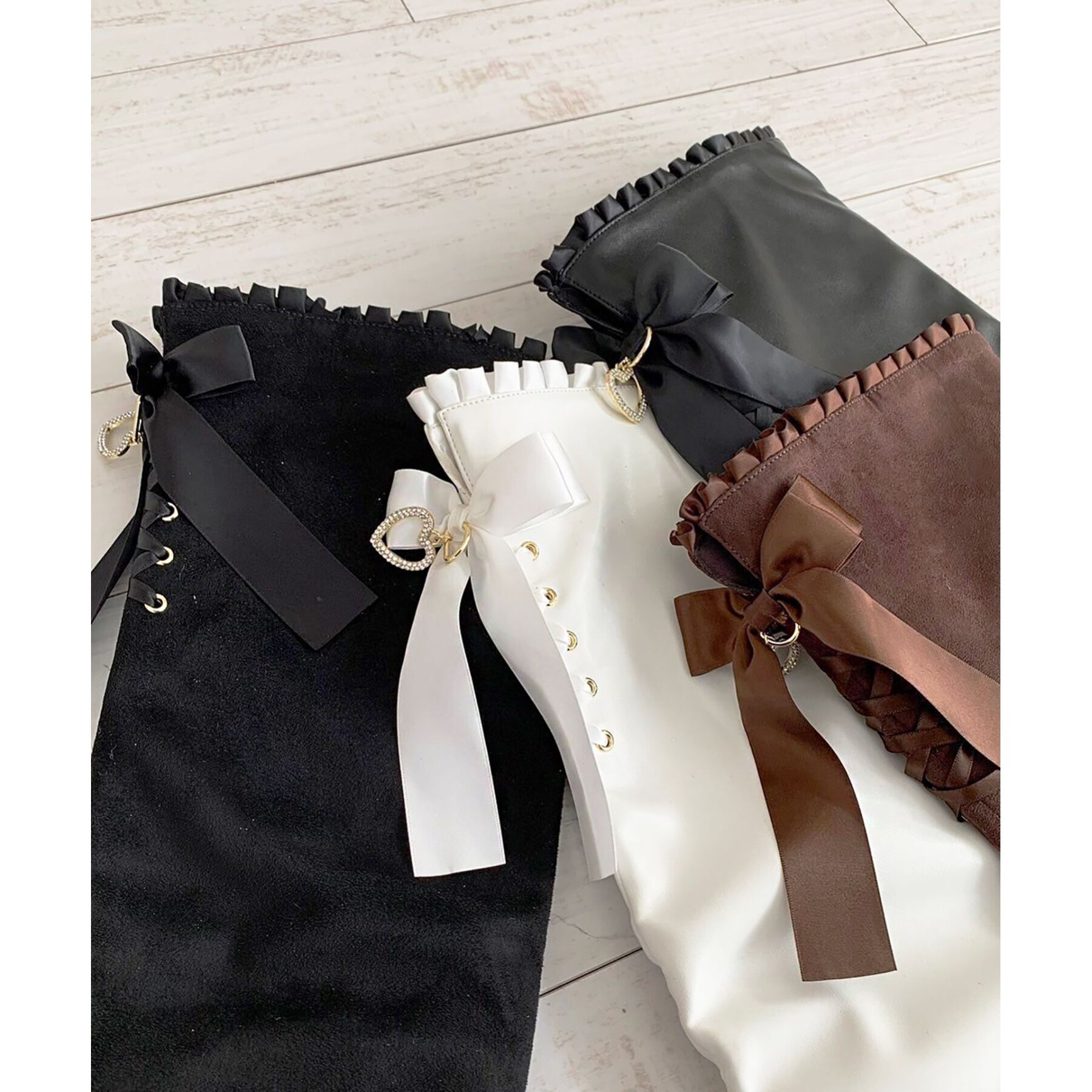 csT&P「夢見るリボン付きロングブーツ厚底」|ショートブーツ|