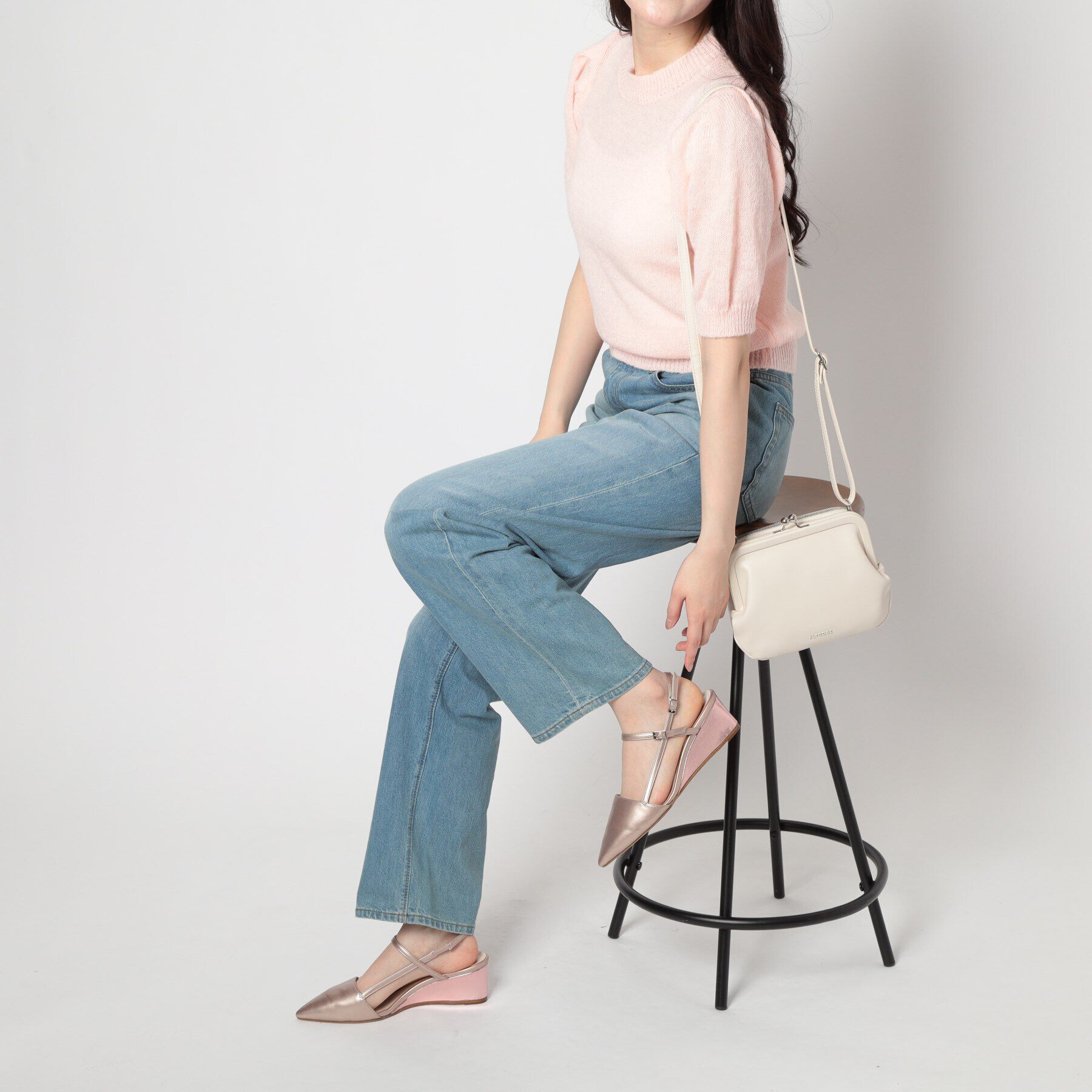 ESPERANZA「ウェッジソールバックストラップパンプス」|パンプス|