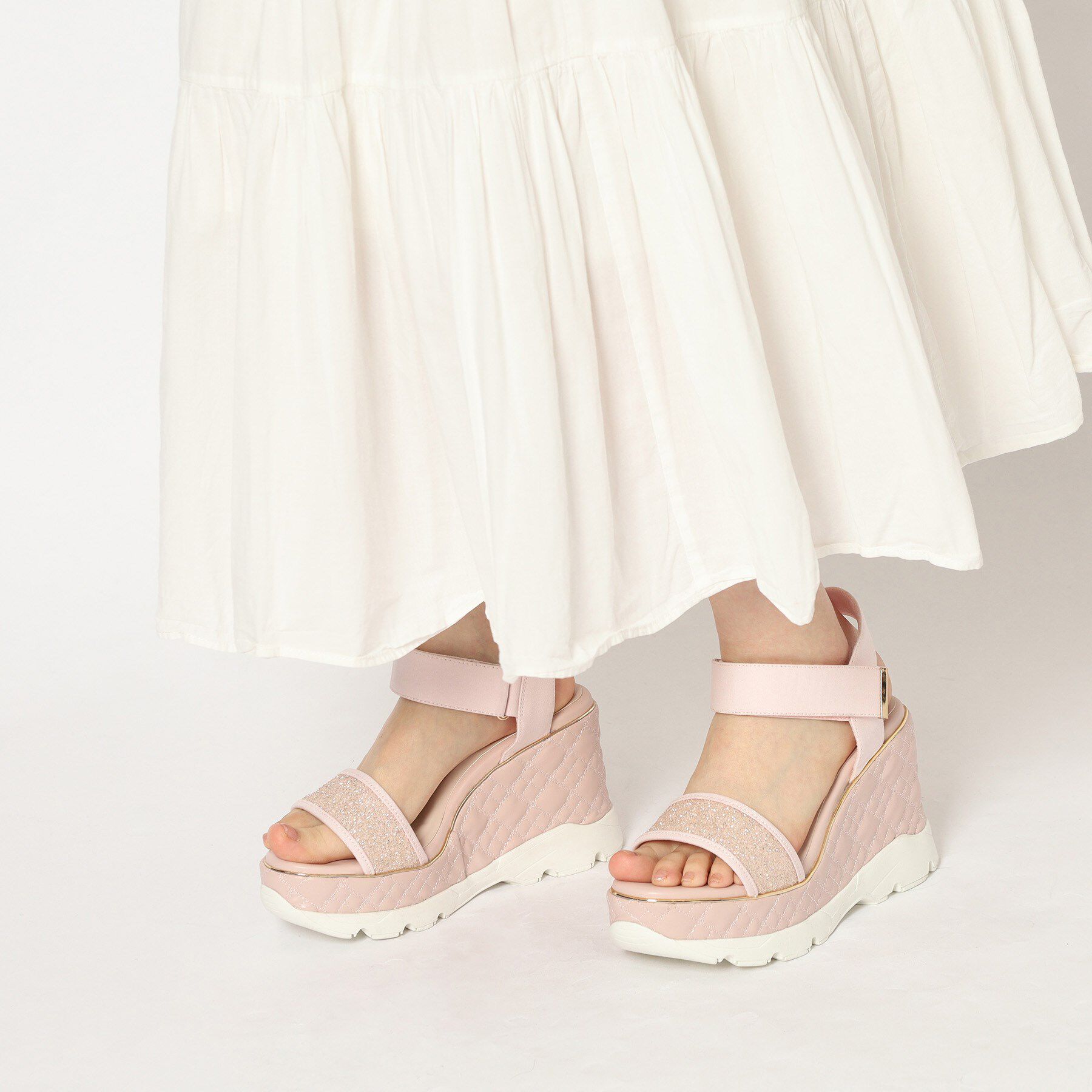 ESPERANZA「キルティングウェッジソールスポサン」|サンダル|