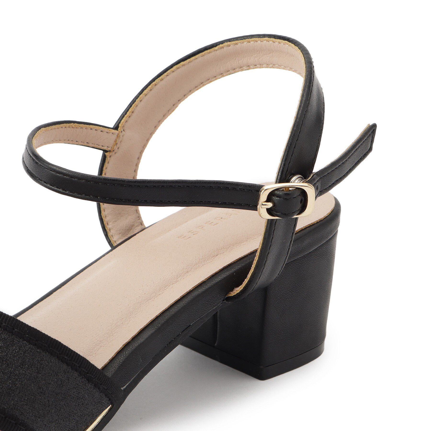 ESPERANZA「ラメ&times;ラインストーンスクエアトゥサンダル」|サンダル|