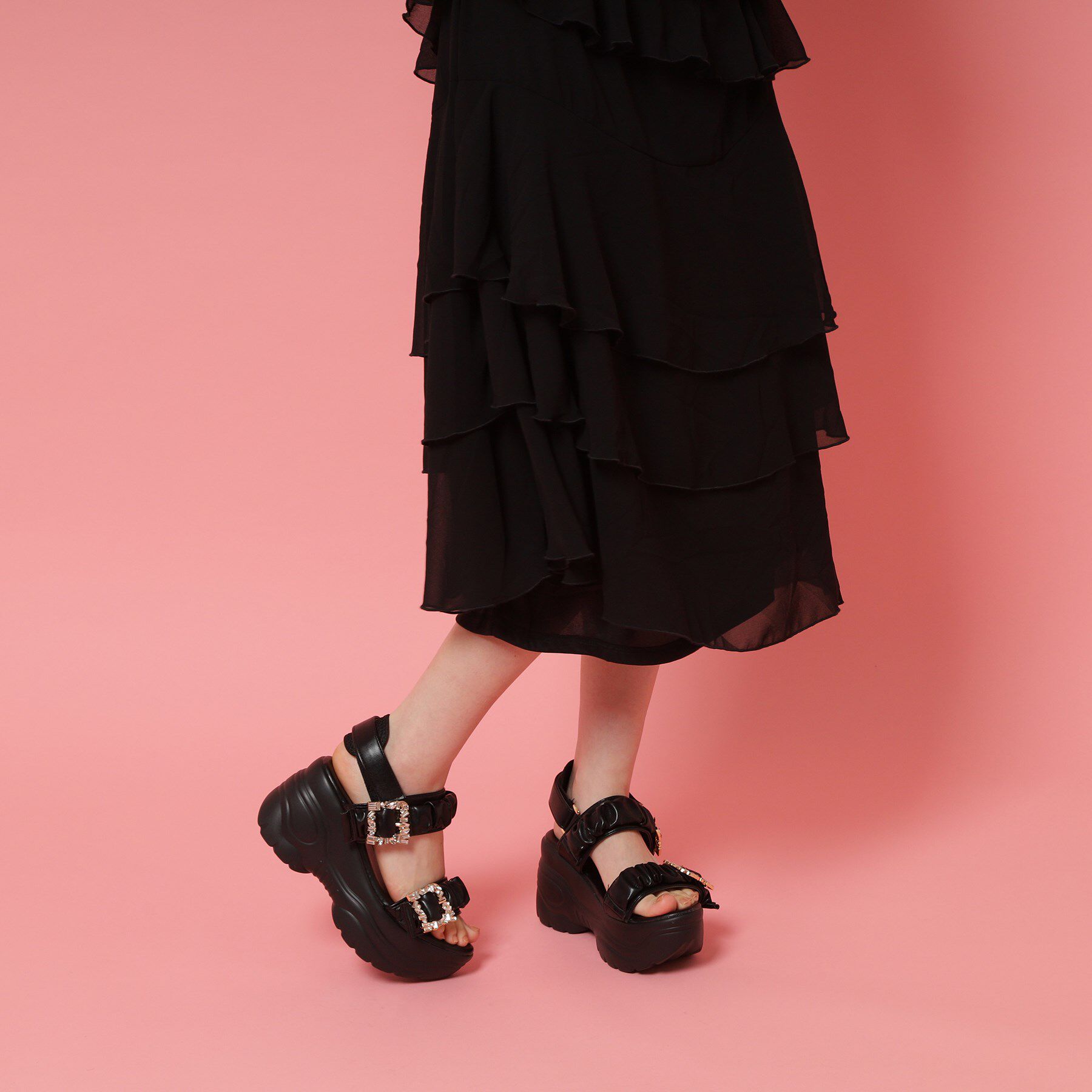 csT&P「厚底バックルサンダル」|サンダル|