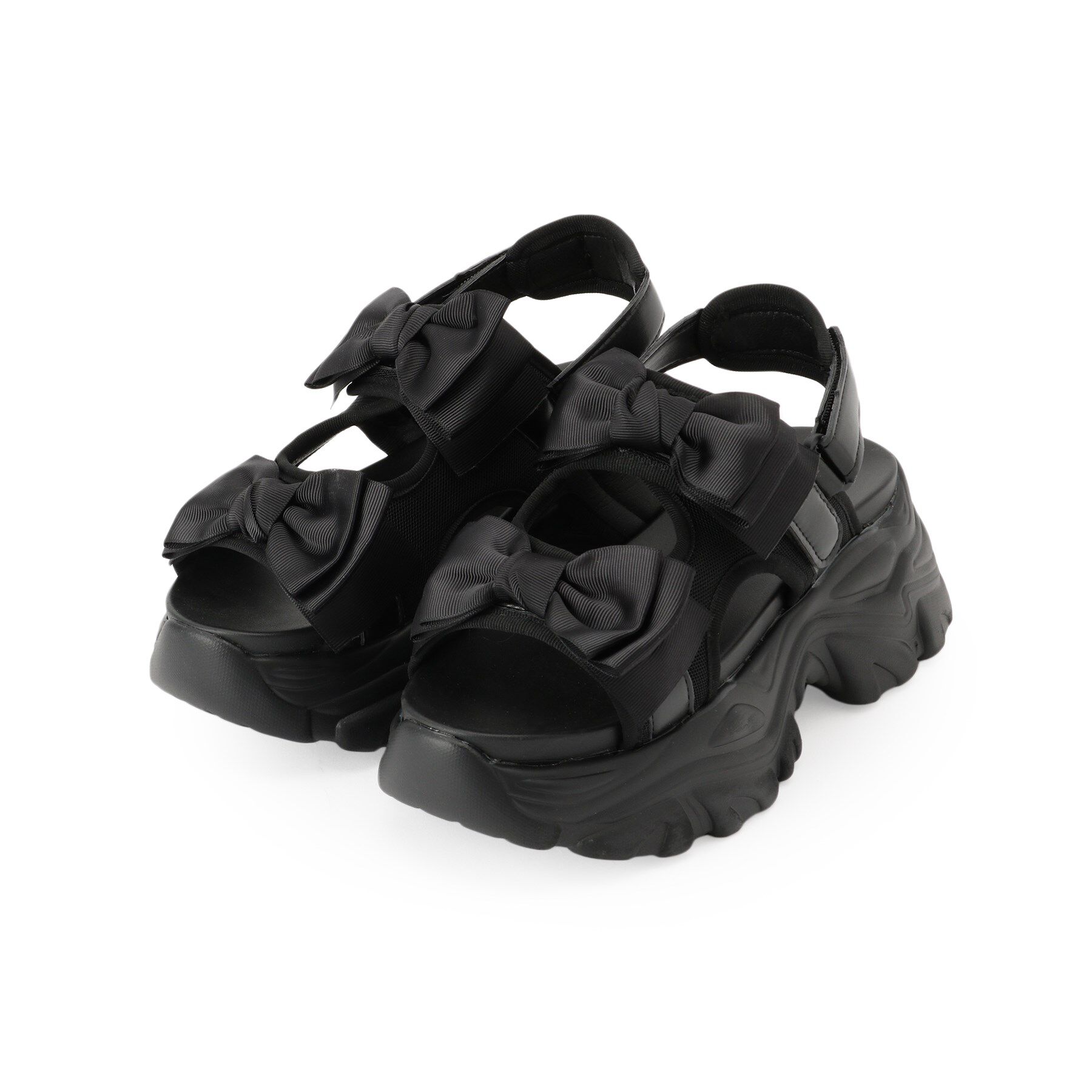 csT&P「厚底ダブルリボンサンダル」|サンダル|