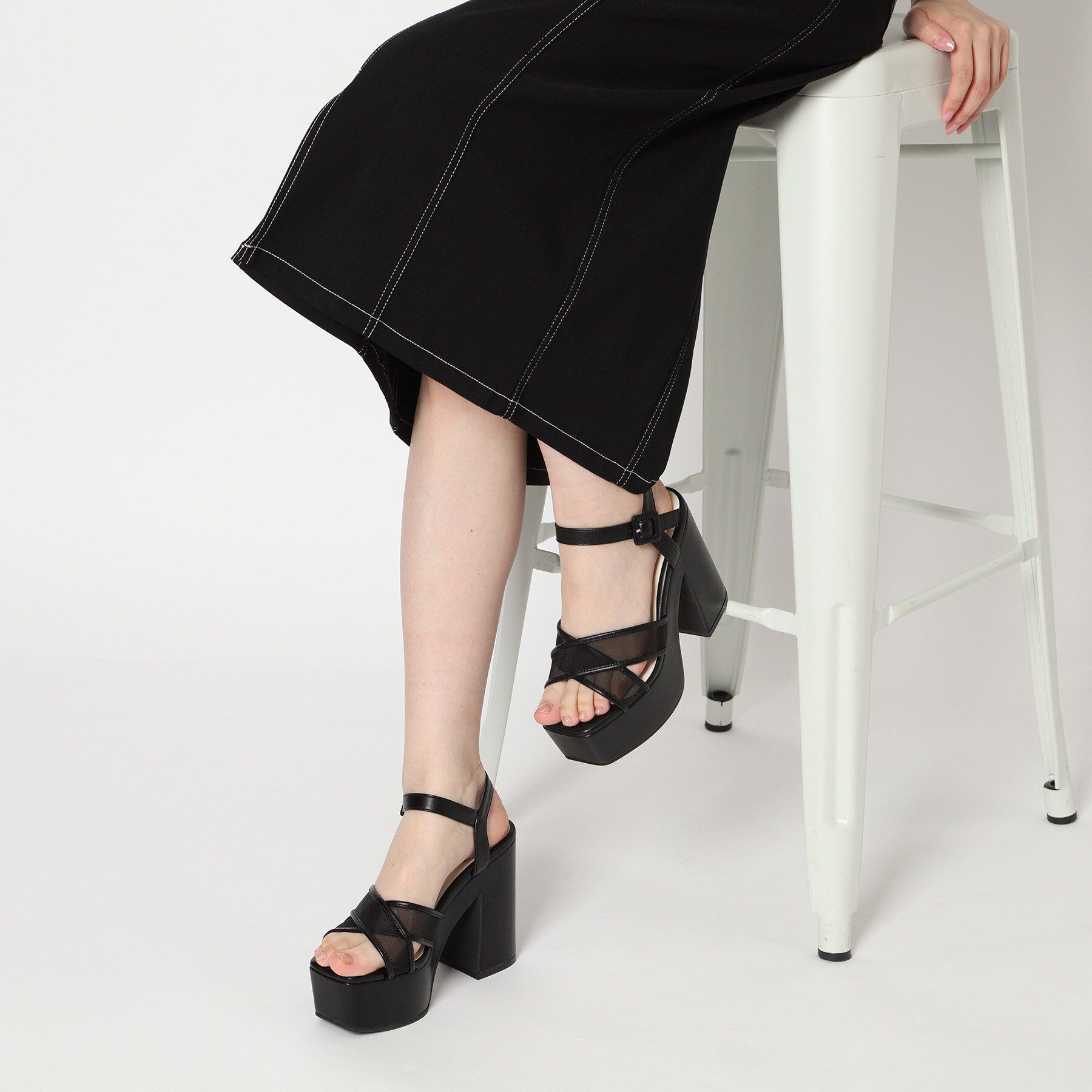 ESPERANZA「◆【ラク盛り／サンダル】リピーター続出／脚長美脚　ラク盛り厚底サンダル　24年Ver」|サンダル|