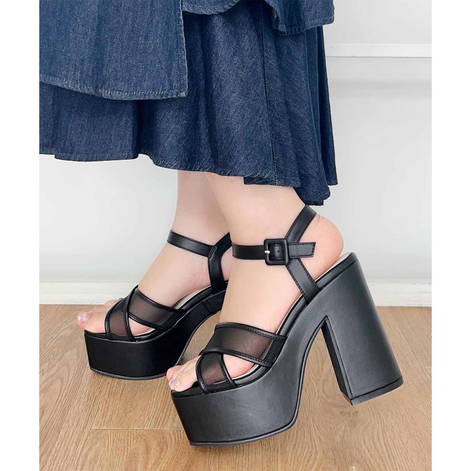 ESPERANZA「◆【ラク盛り／サンダル】リピーター続出／脚長美脚　ラク盛り厚底サンダル　24年Ver」|サンダル|