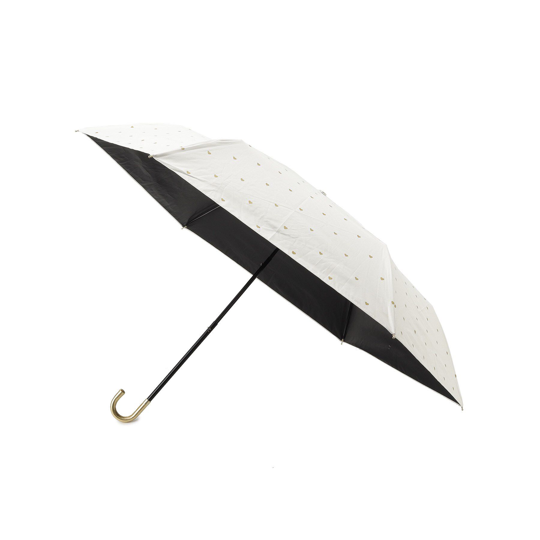 Ober Tashe「遮光ゴールドプチハートミニ傘」|傘|オフホワイト(003
