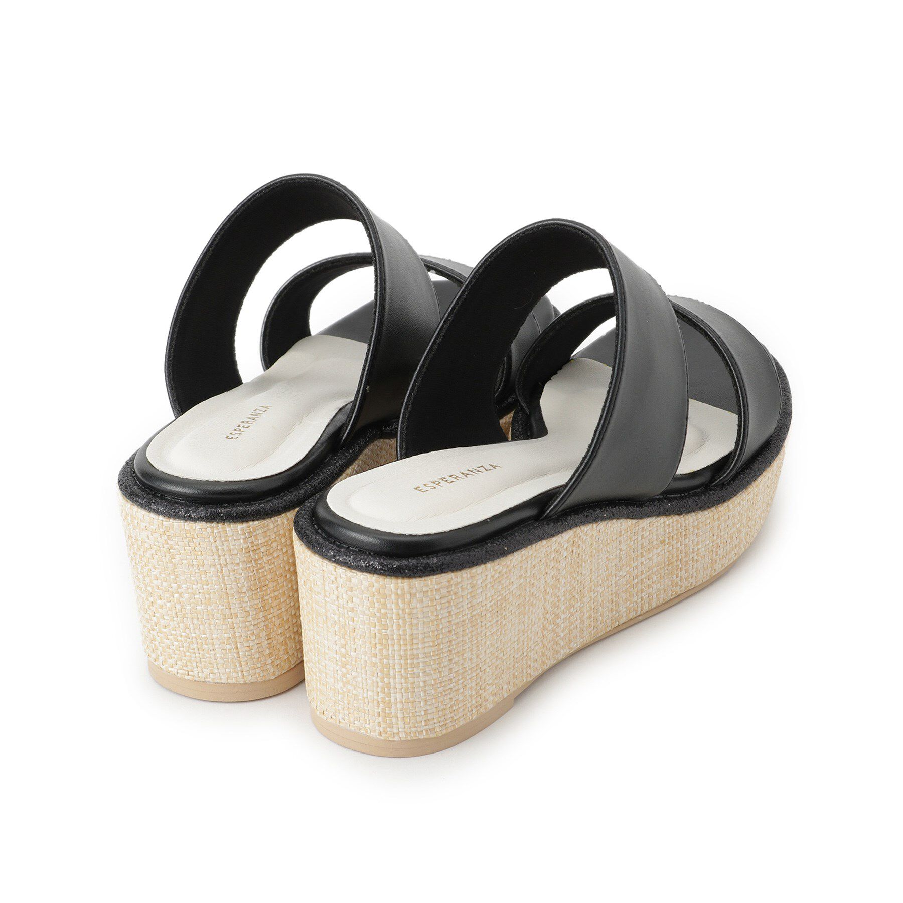 ESPERANZA「ラメラインウェッジミュール」|サンダル|