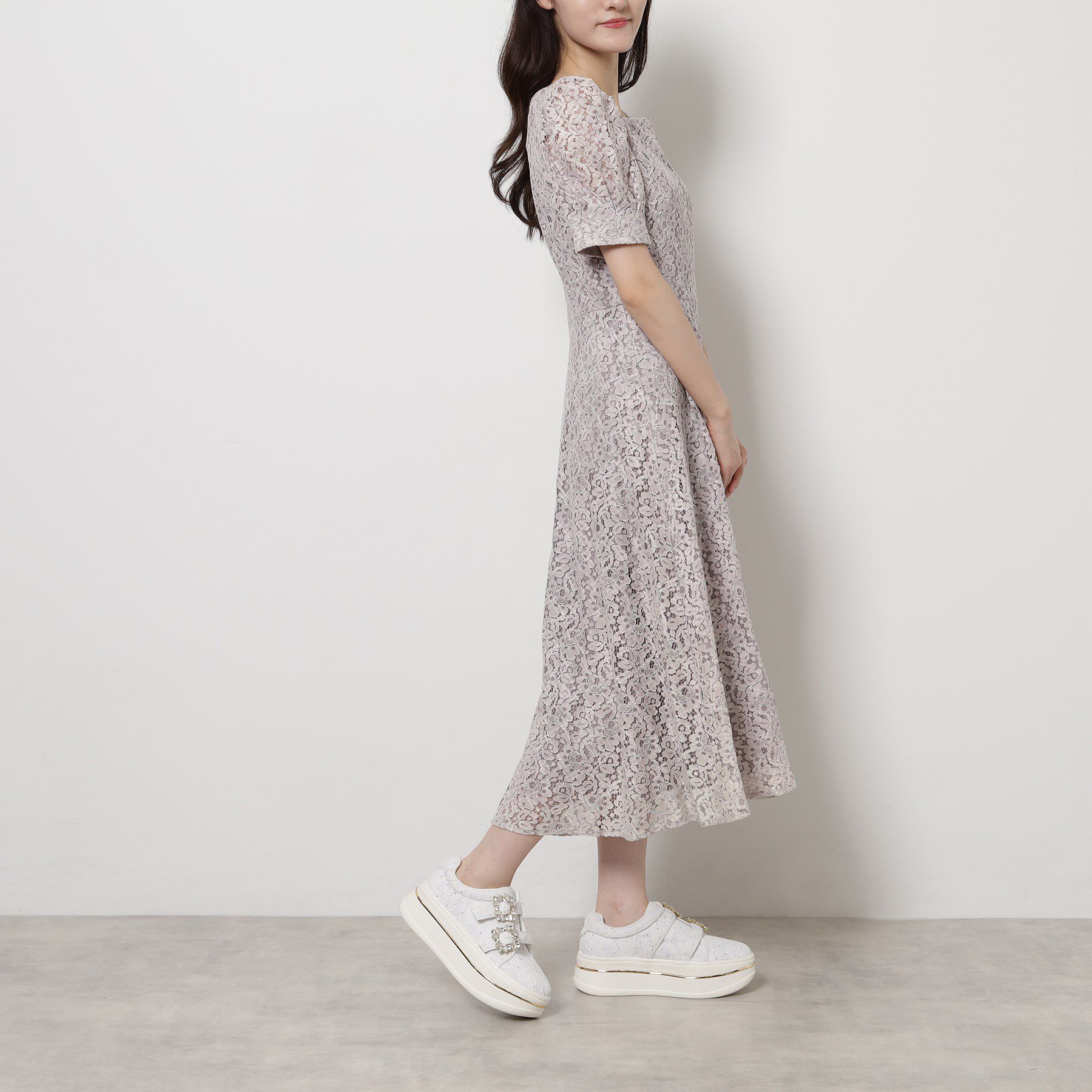 ESPERANZA「ビジューバックルWストラップレーススニーカー」|スニーカー|