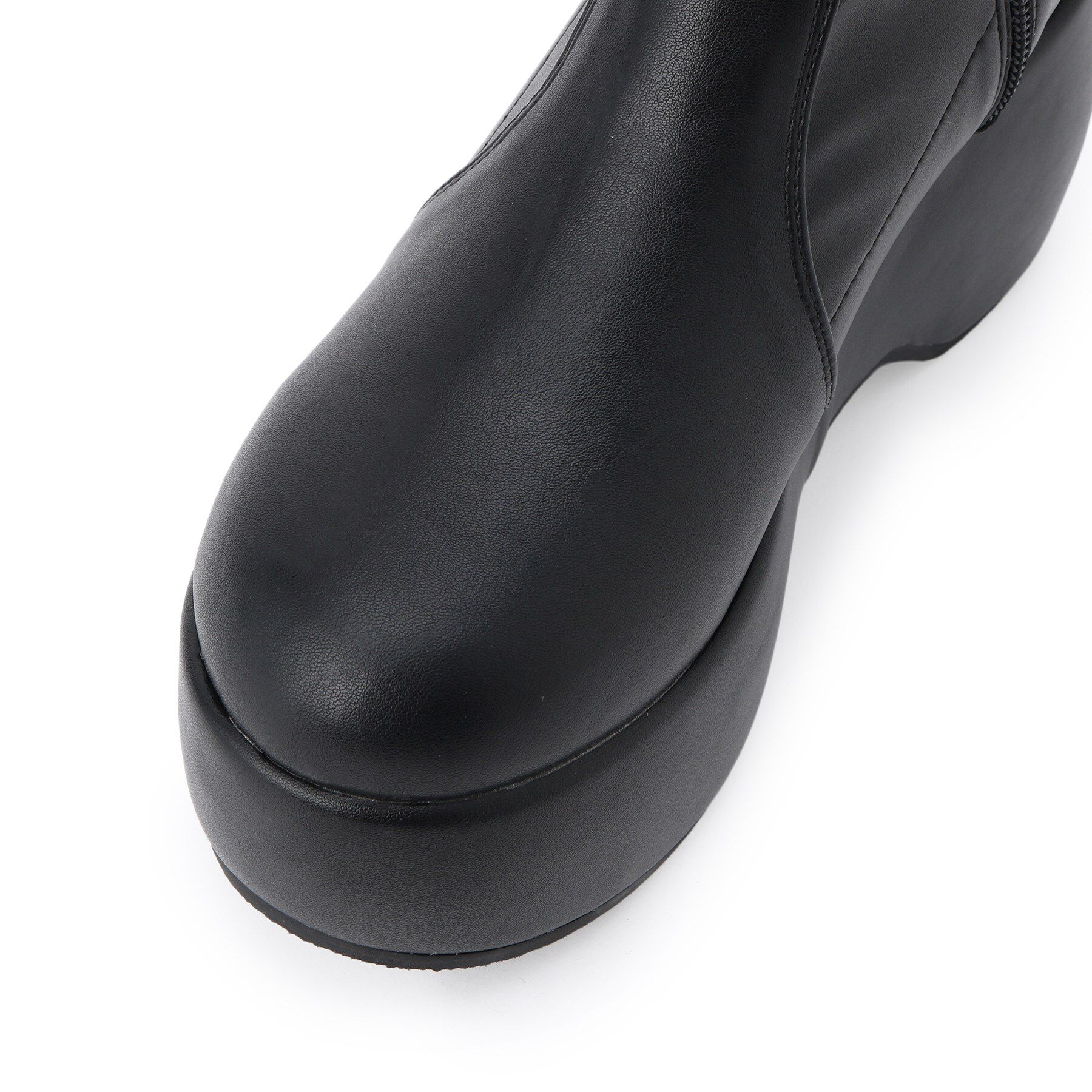 csT&P「厚底プレーンブーツ」|ショートブーツ|