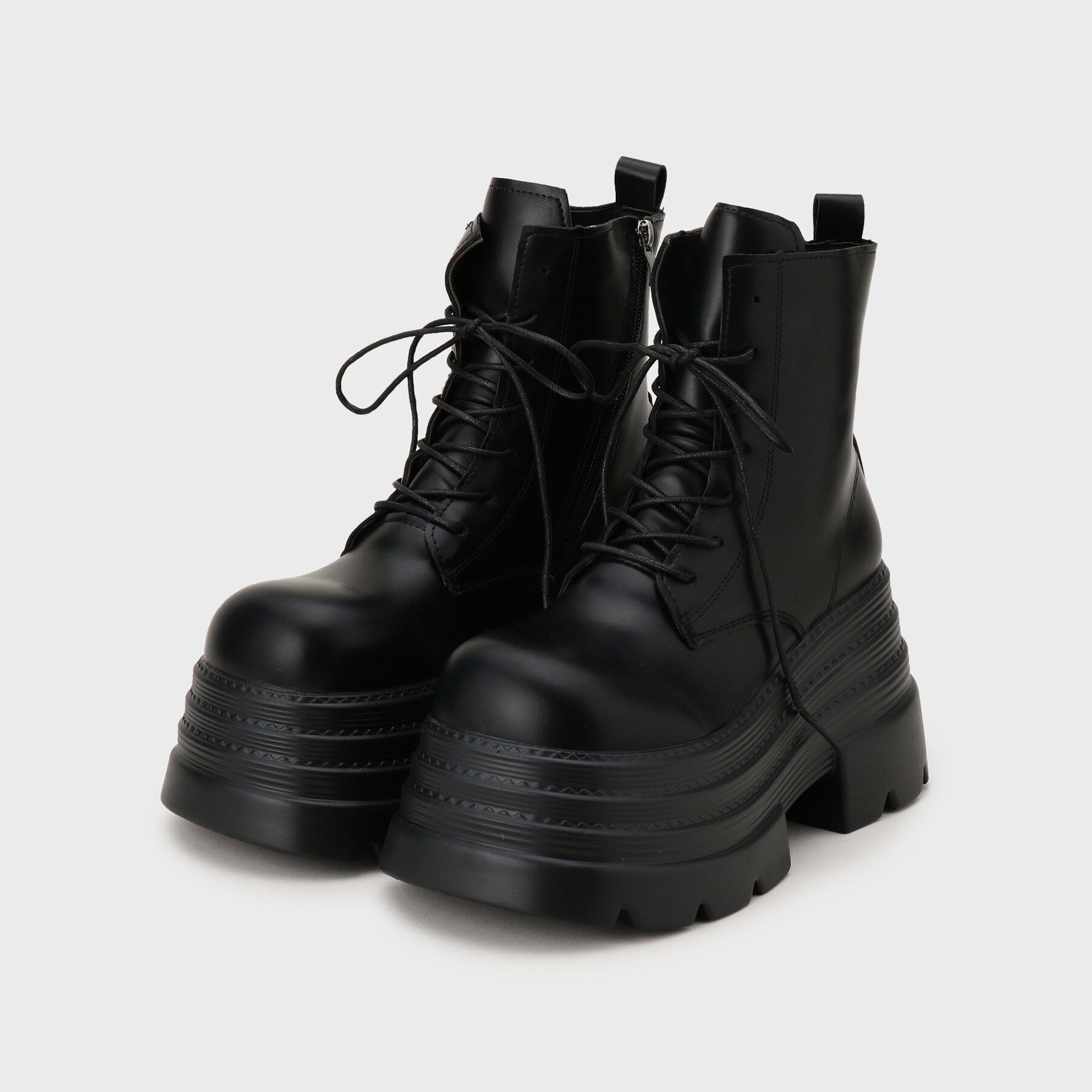 csT&P「厚底レースアップ」|ショートブーツ|