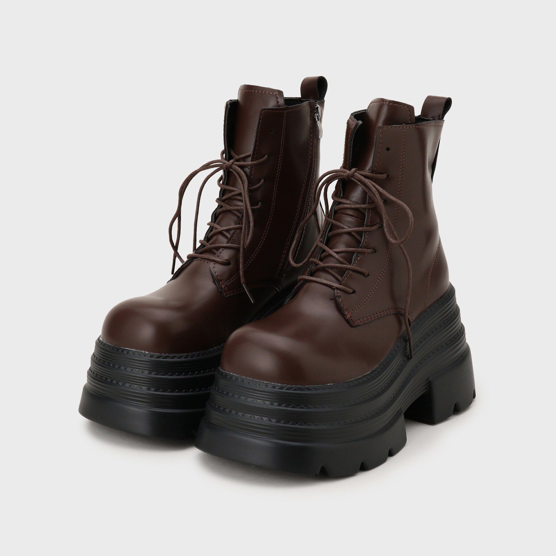 csT&P「厚底レースアップ」|ショートブーツ|