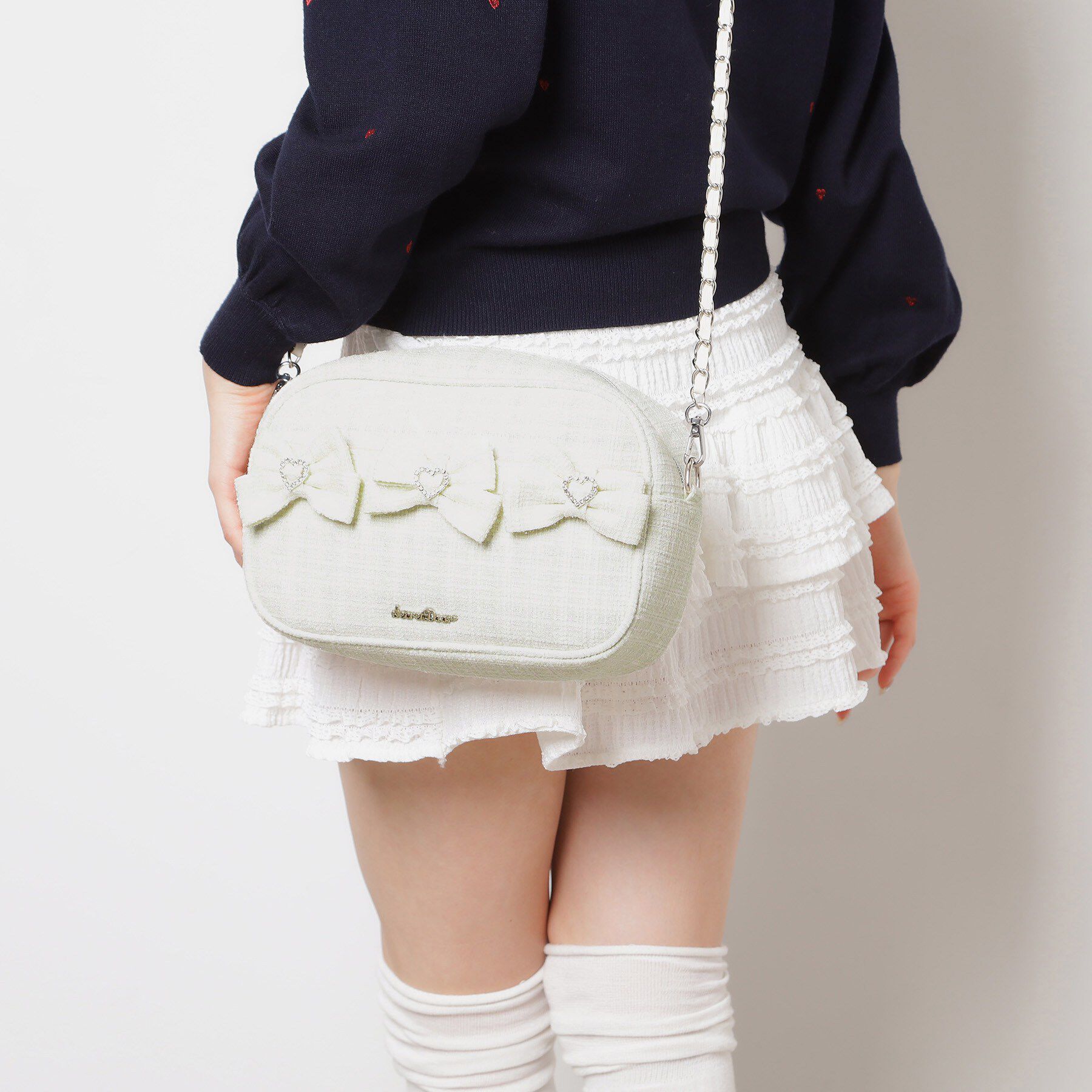 Ober Tashe「ツイードリボンショルダーバッグ」|ショルダー・メッセンジャー|