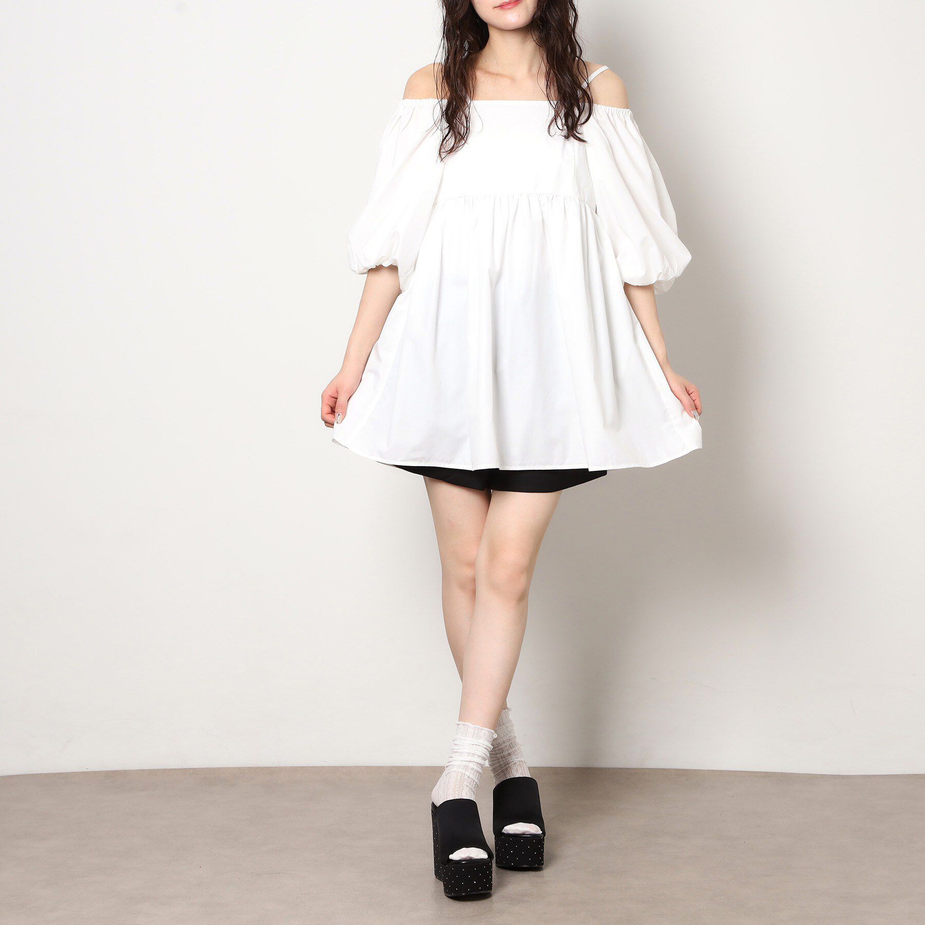 ESPERANZA「ラインストーンウエッジミュール」|サンダル|