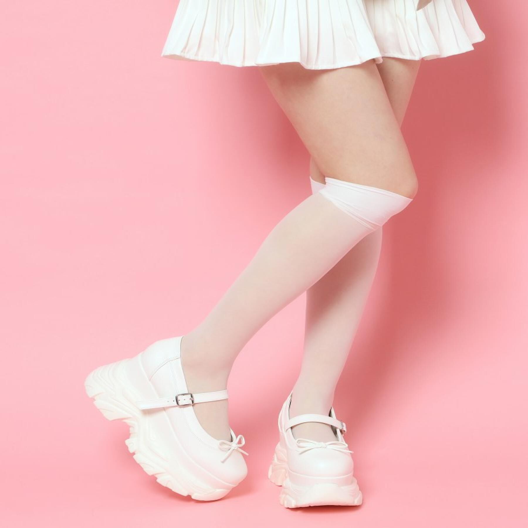 csT&P「厚底ストラップリボンパンプス」|パンプス|