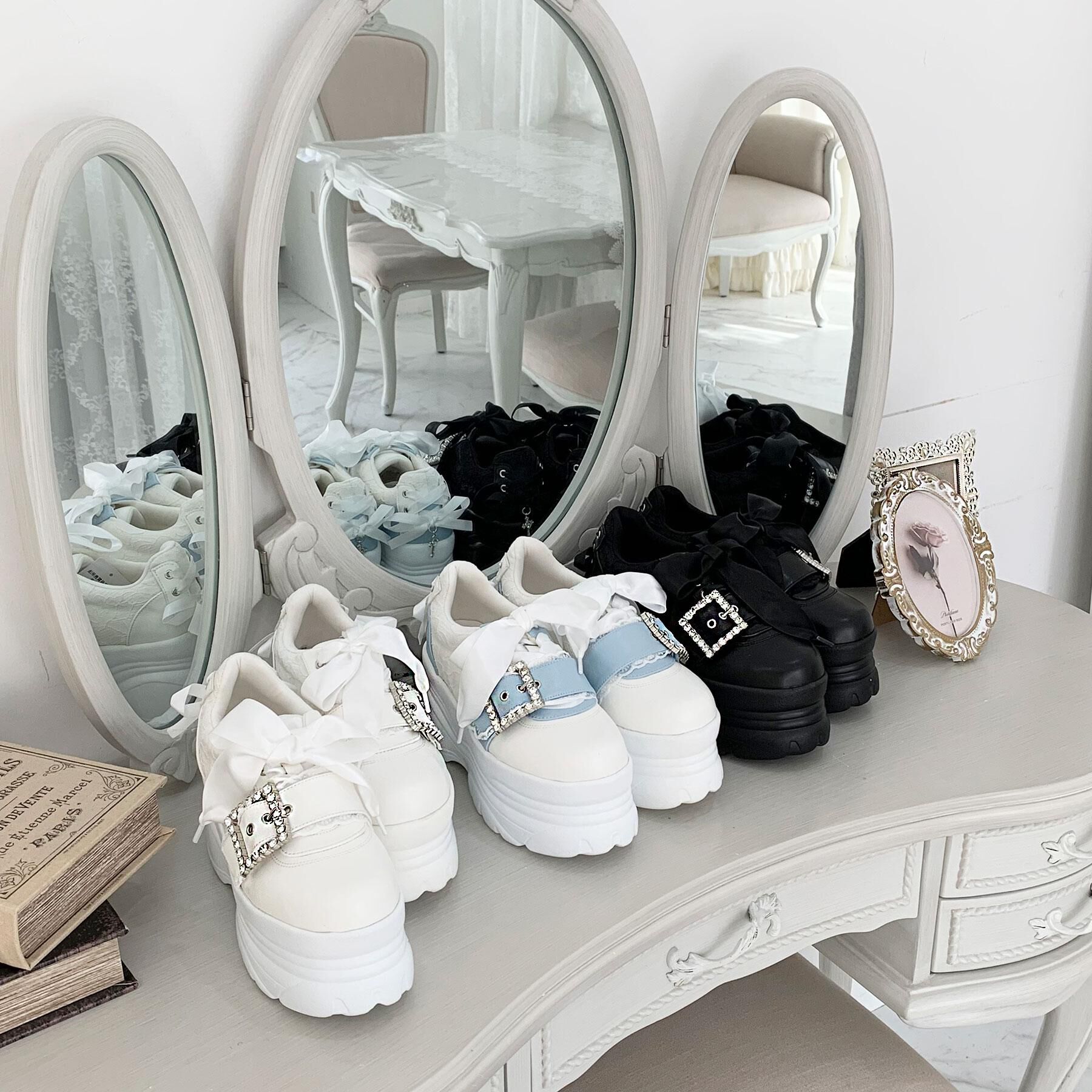 csT&P「夢見る厚底十字架キラキラスニーカー」|スニーカー|