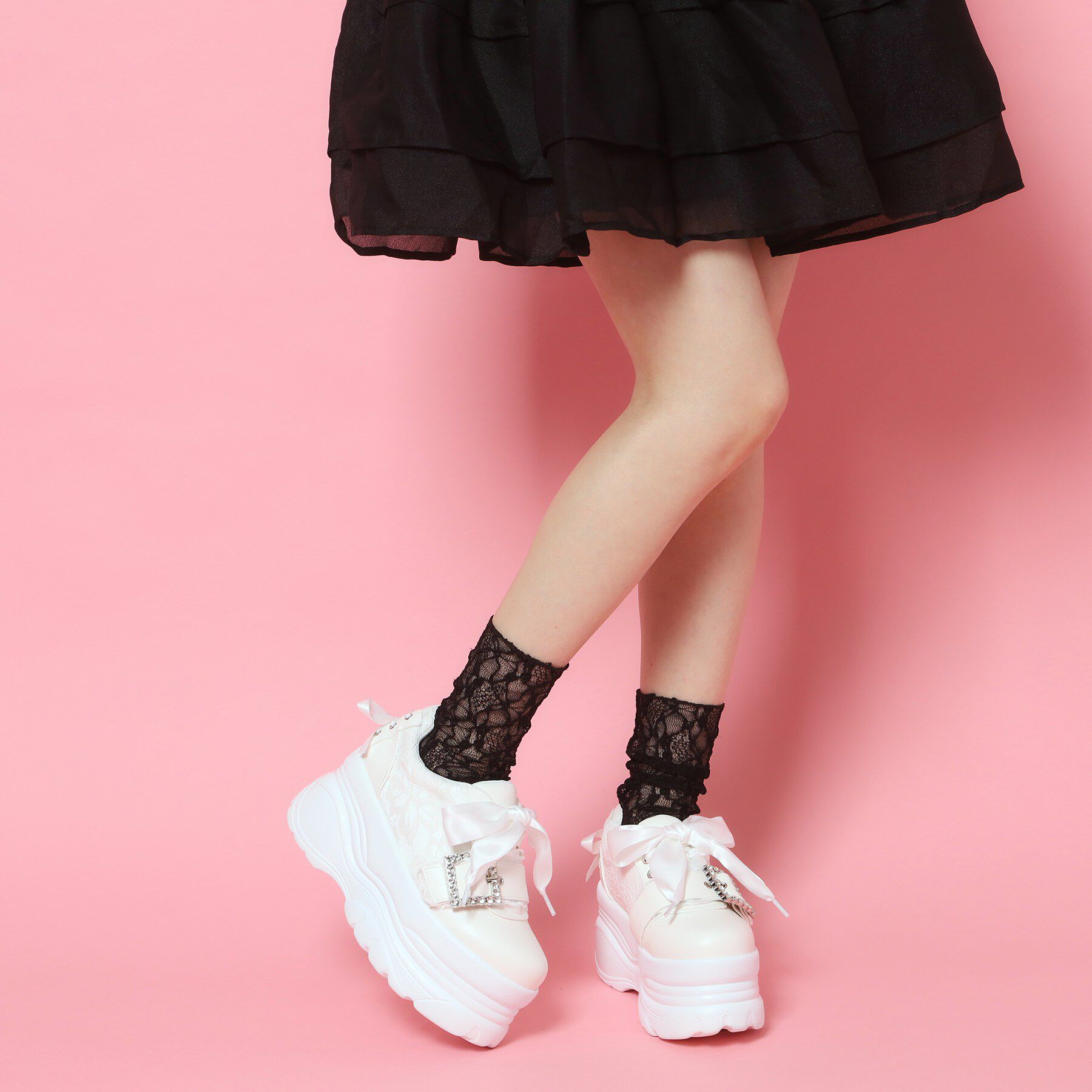 csT&P「夢見る厚底十字架キラキラスニーカー」|スニーカー|