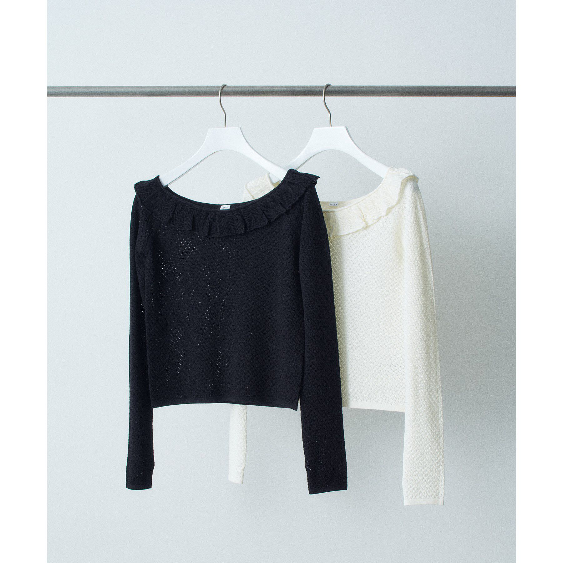 CODE A「frill lace knit pullover」|ニット・セーター|