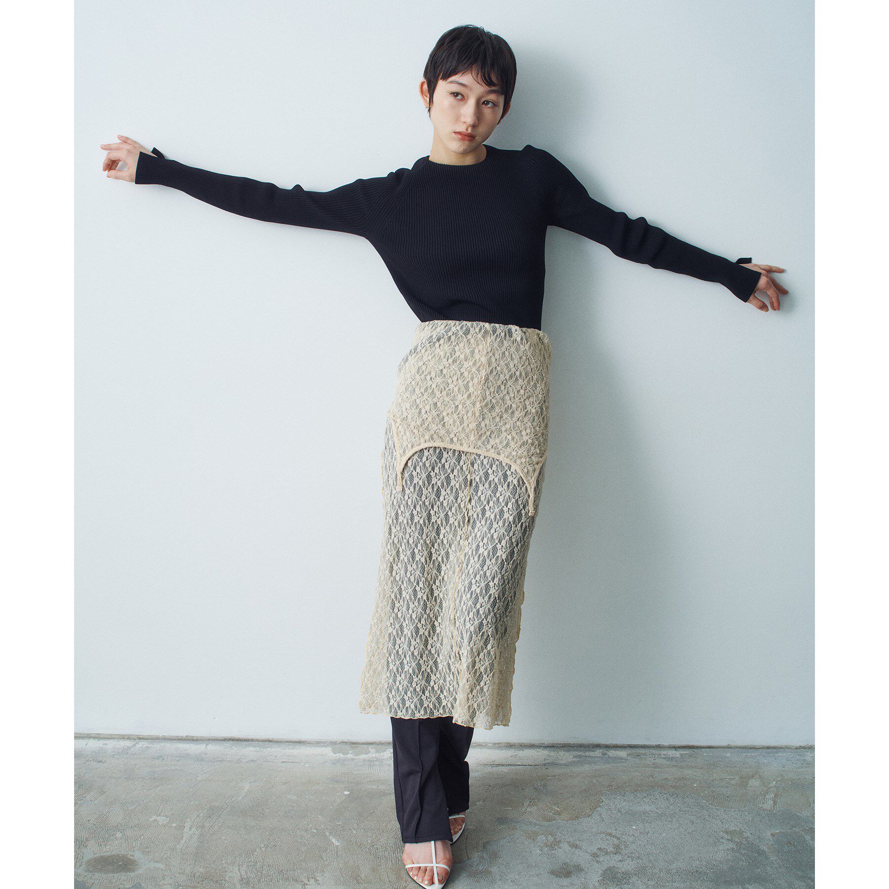 CODE A「hole sleeve knit」|ニット・セーター|