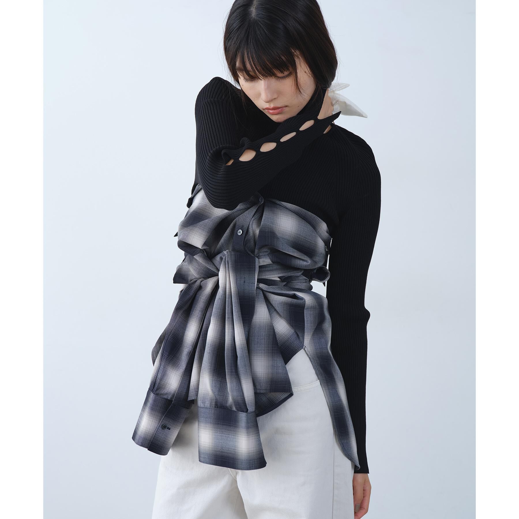 CODE A「hole sleeve knit」|ニット・セーター|