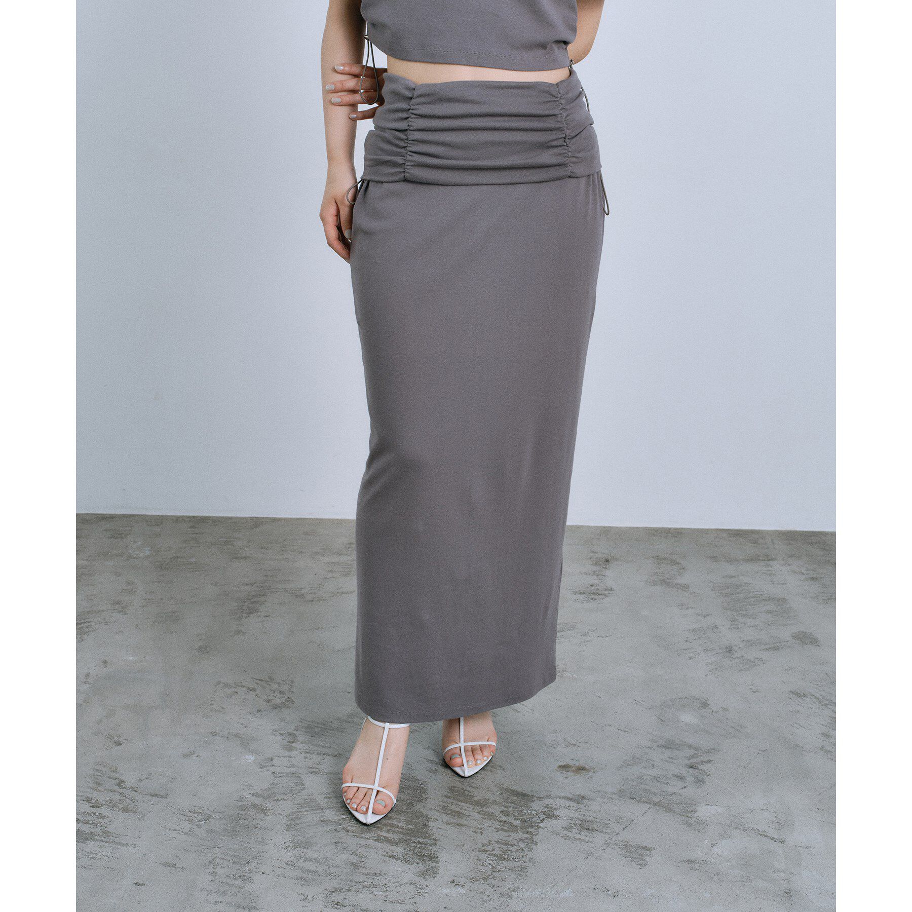 CODE A「drawstring skirt dress」|スカート|