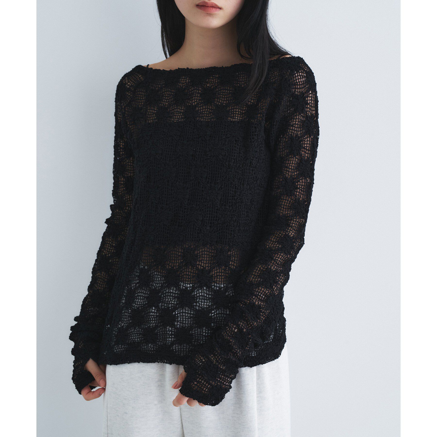 CODE A「floral lace tops」|Tシャツ・カットソー|