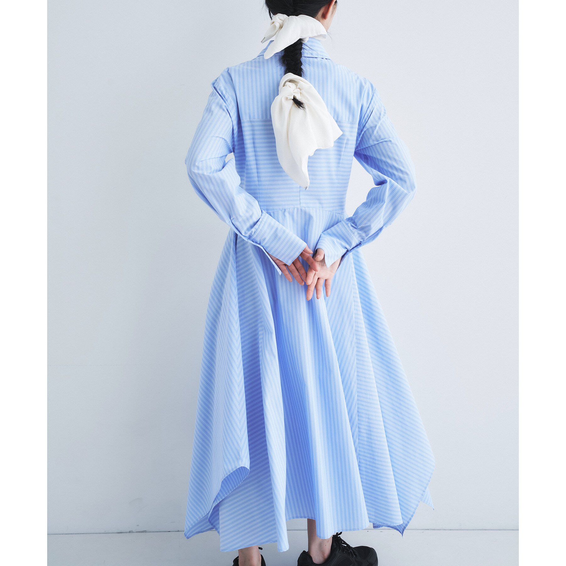 CODE A「stripe shirt dress」|ワンピース|