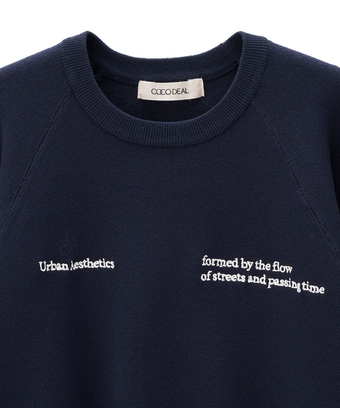 COCO DEAL「刺繍ロゴスウェットニット」|ニット・セーター|
