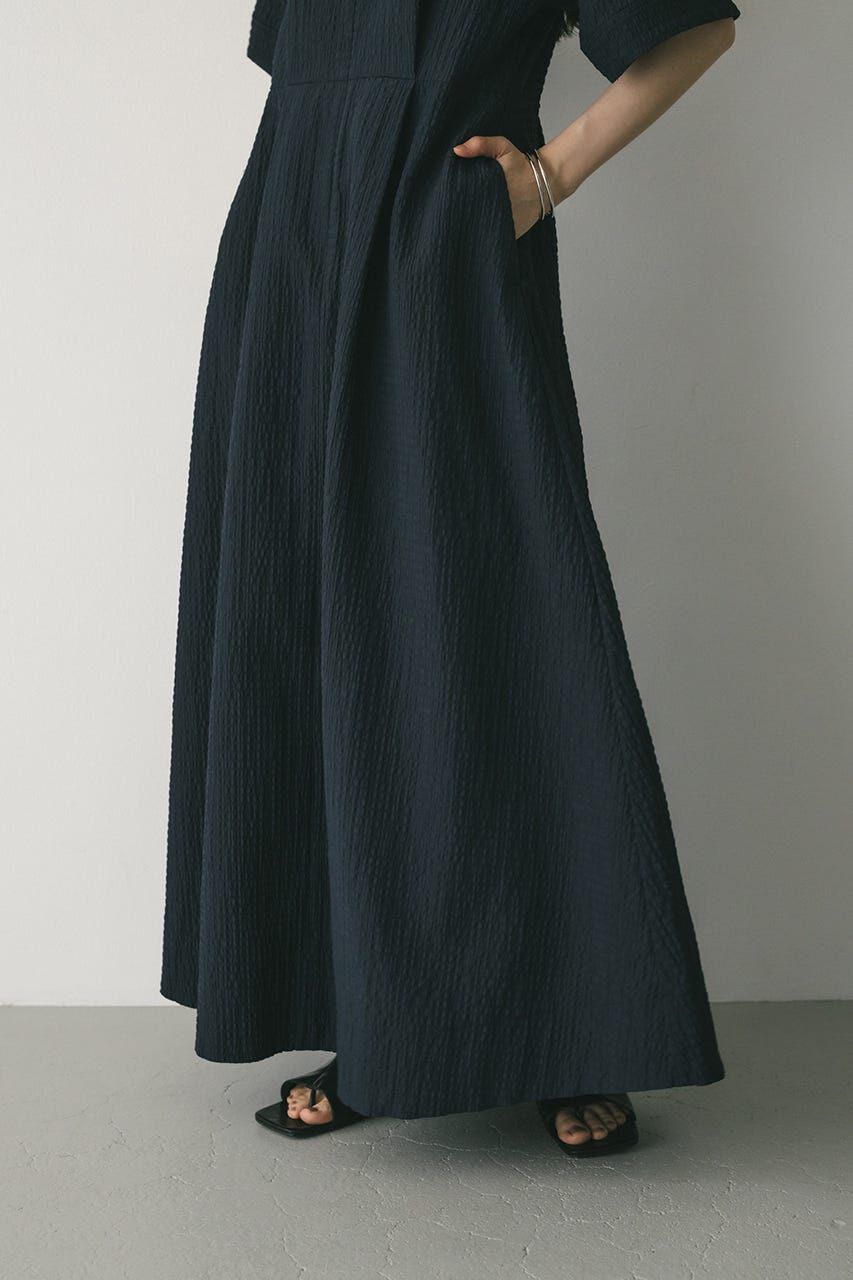 STYLEMIXER「ビッグカラーフレアワンピース」|ワンピース|