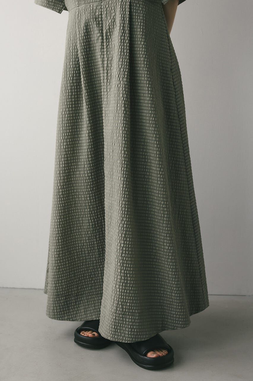 STYLEMIXER「ビッグカラーフレアワンピース」|ワンピース|