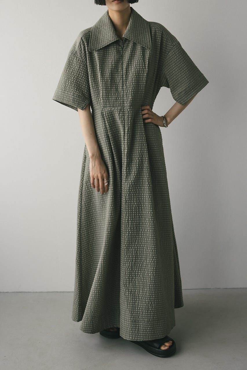 STYLEMIXER「ビッグカラーフレアワンピース」|ワンピース|