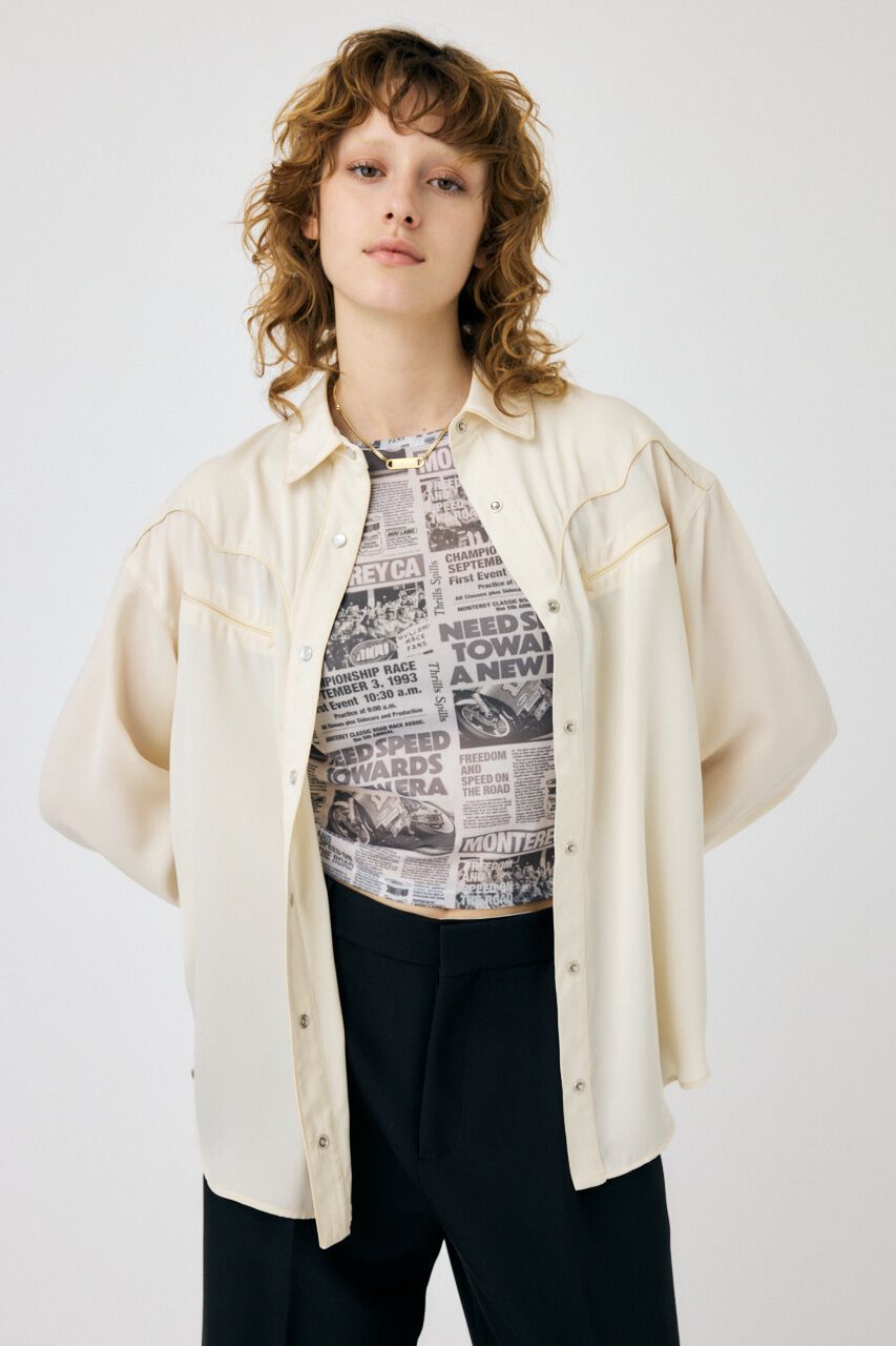 MOUSSY「WESTERN シャツ」|シャツ・ブラウス|