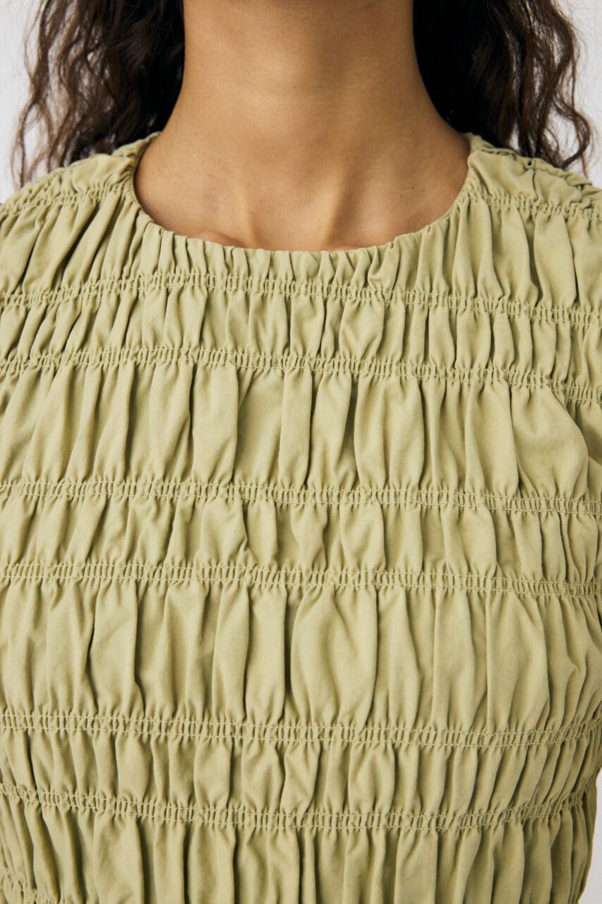 MOUSSY「SHIRRING GATHER ドレス」|ワンピース|