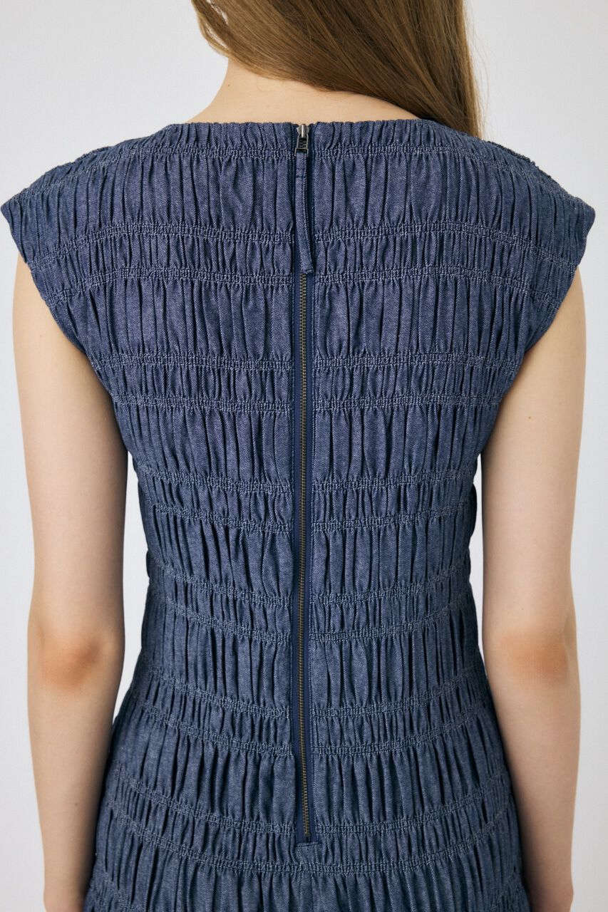 MOUSSY「SHIRRING GATHER SUMMER ドレス」|ワンピース|