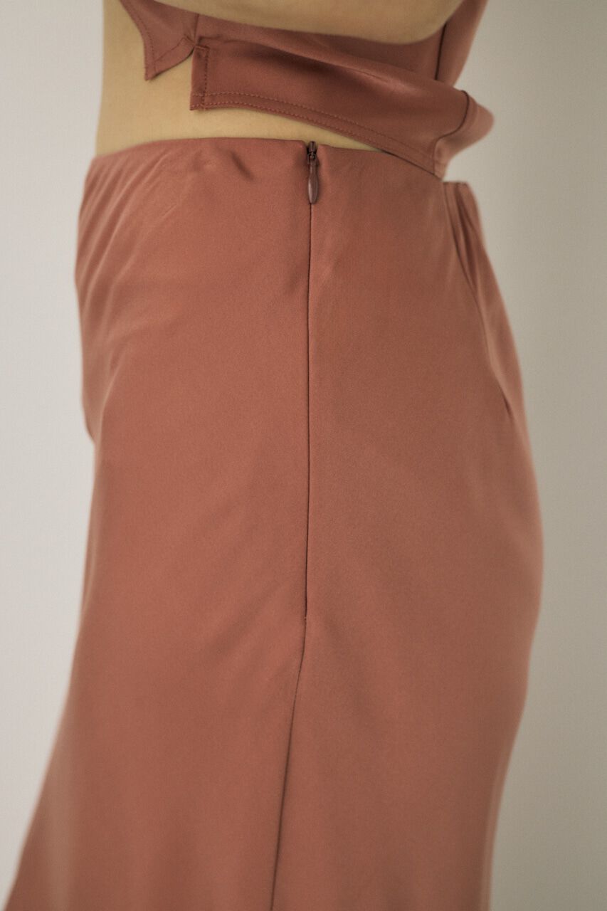 MOUSSY「サテンミディスカート　リサイクルポリエステル&times;レーヨン素材」|スカート|