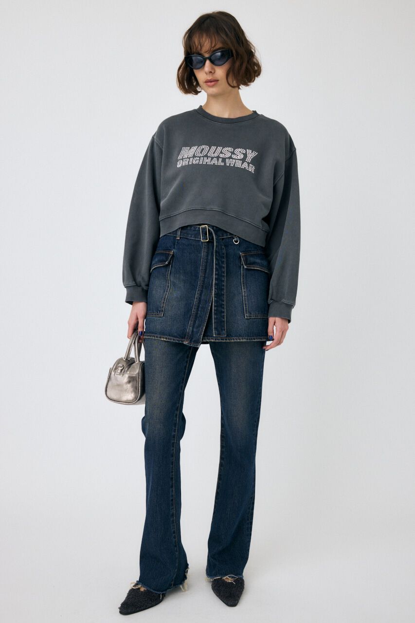 MOUSSY「WRAP デニムミニスカート」|スカート|