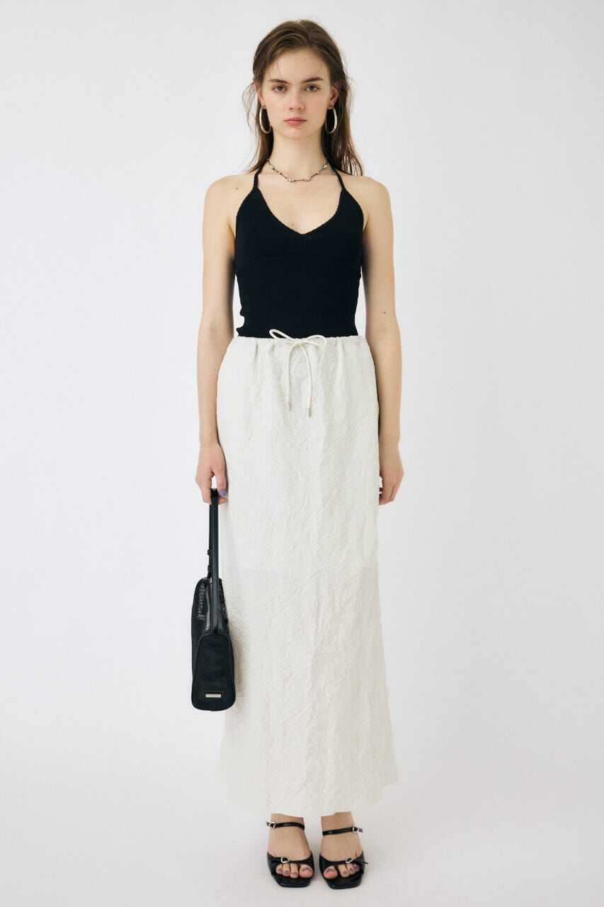 MOUSSY「CRINKLED SATIN スカート」|スカート|