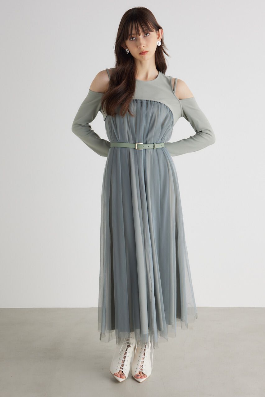 rienda「チュールコンビフレア OP」|ワンピース|