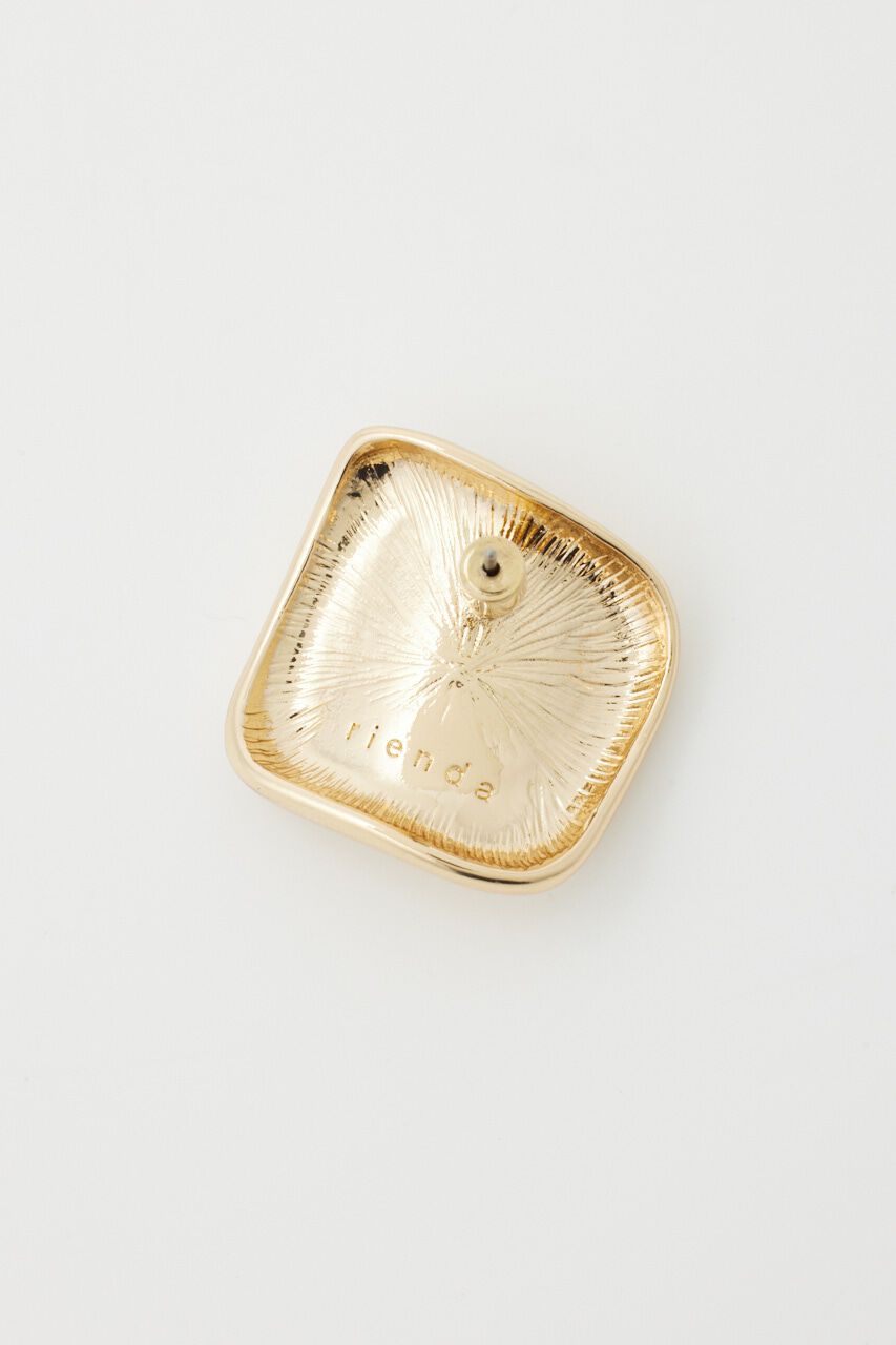 rienda「スクエアフォールドピアス」|ピアス|