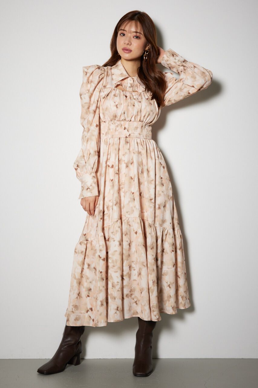 rienda「ウエストシャーリングシャツディテールワンピース」|ワンピース|PNK