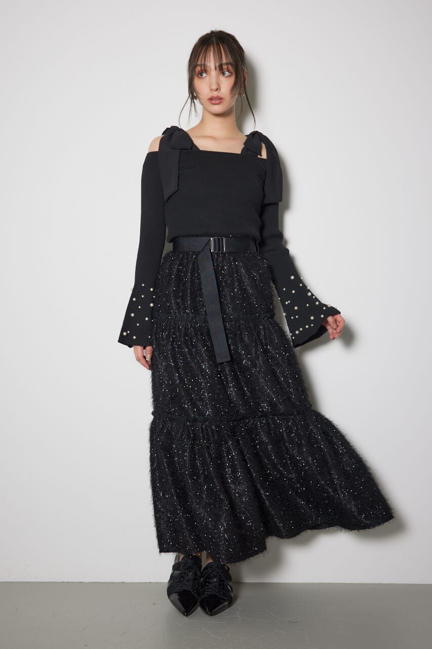 rienda「ニュアンスバリエーションフレアスカート」|スカート|