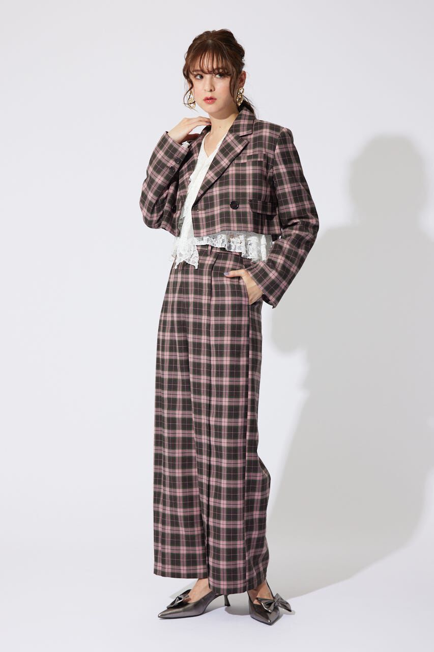 rienda「センターピンタックジャストウエストパンツ」|その他|