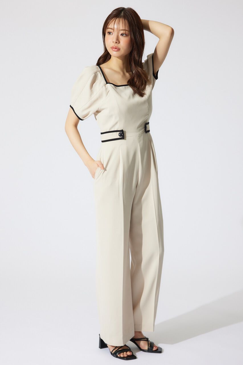 rienda「バイカラーロンパース」|ワンピース|