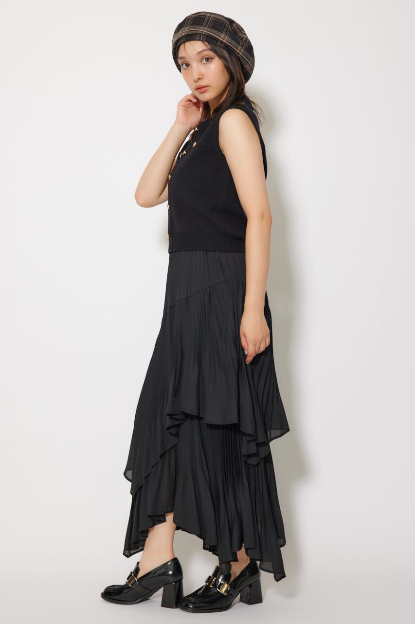 rienda「プリーツティアードマキシスカート」|スカート|