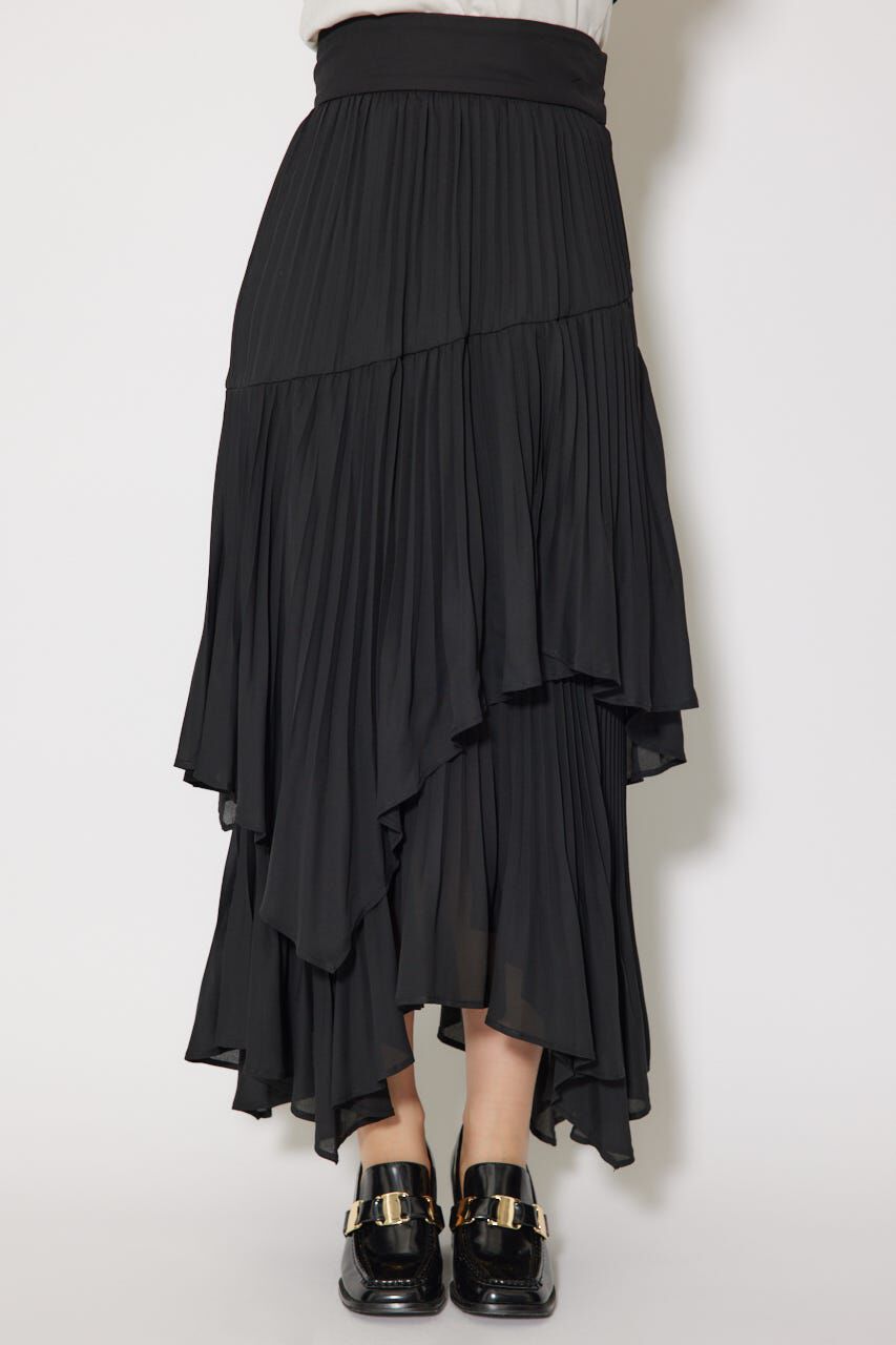 rienda「プリーツティアードマキシスカート」|スカート|