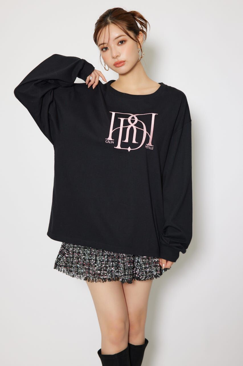 rienda「RDロゴロングTシャツ」|Tシャツ・カットソー|柄PNK5