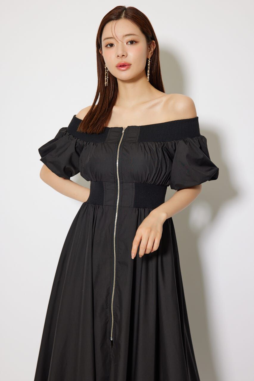 rienda「MA-1オフショルフレアワンピース」|ワンピース|